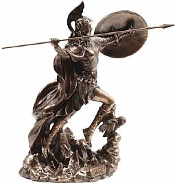 Θεά Αθηνά με ακόντιο (Διακοσμητικό άγαλμα 22cm)