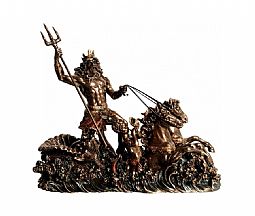 Ποσειδωνας σε αρμα (Διακοσμητικό Αγαλμα 15 x 19 x 26 cm)