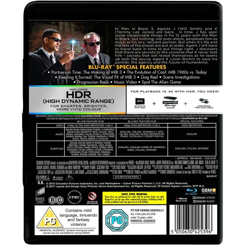 Οι άνδρες με τα μαύρα 3 [4K Ultra HD]