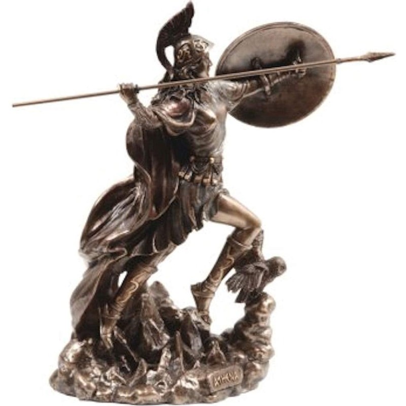 Θεά Αθηνά με ακόντιο (Διακοσμητικό άγαλμα 22cm)