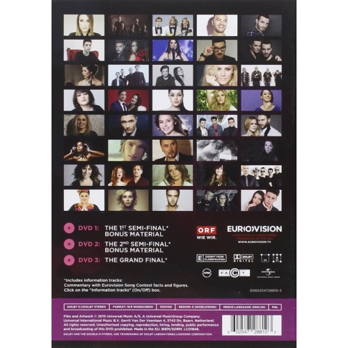 Eurovision Song Contest Vienna 2015 [3DVD]