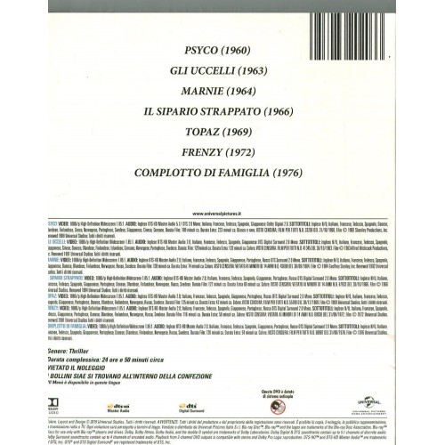 Hitchcock Collection White [Box-set 7 Discs] [Blu-ray]