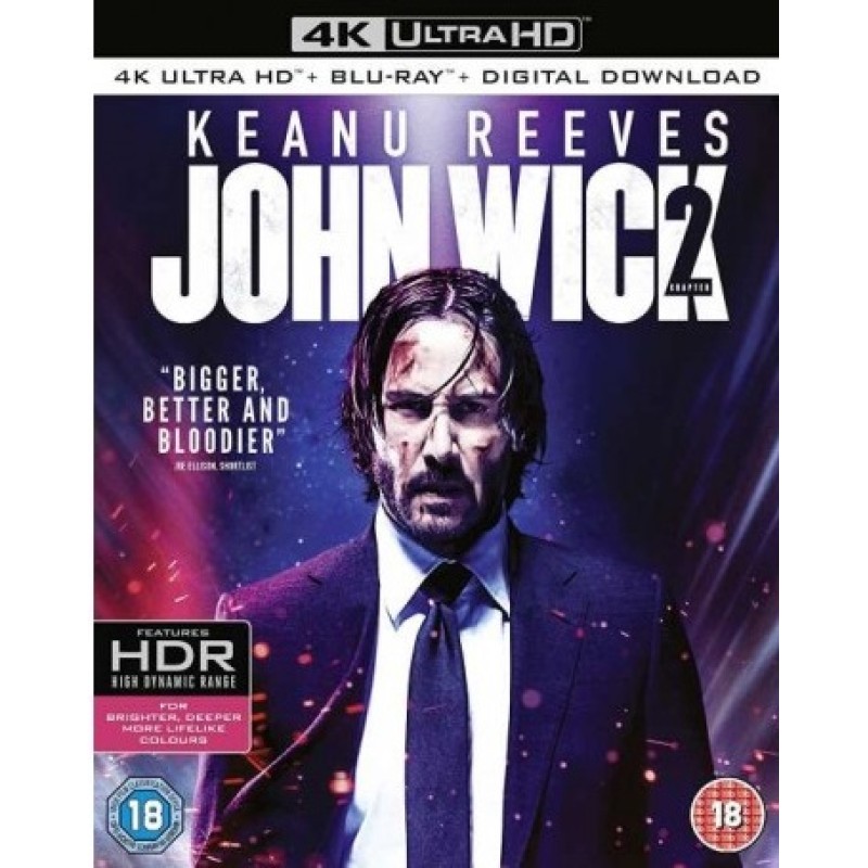 Τζον Γουίκ Κεφάλαιο 2 [4K Ultra HD + Blu-ray]