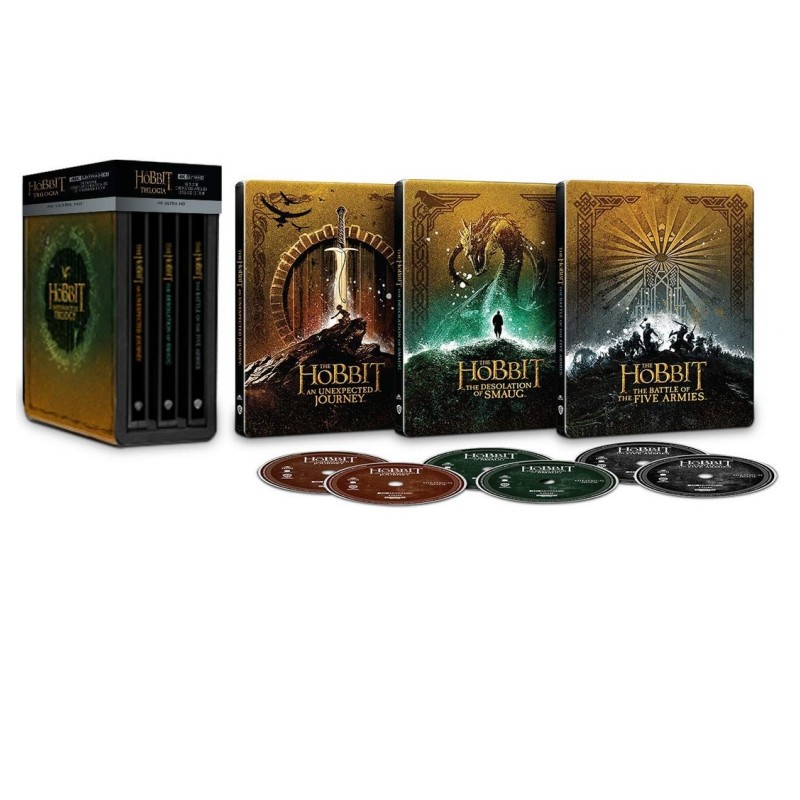 Χόμπιτ Η τριλογια [4K Ultra HD + Blu-ray] [Steelbook]