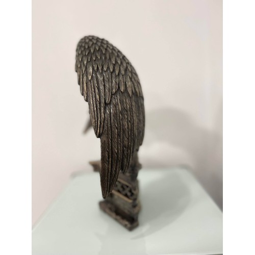 Χάρος με σπαθι σε τραφο (Διακοσμητικό μπρούτζινο άγαλμα 28 x 32.5cm)