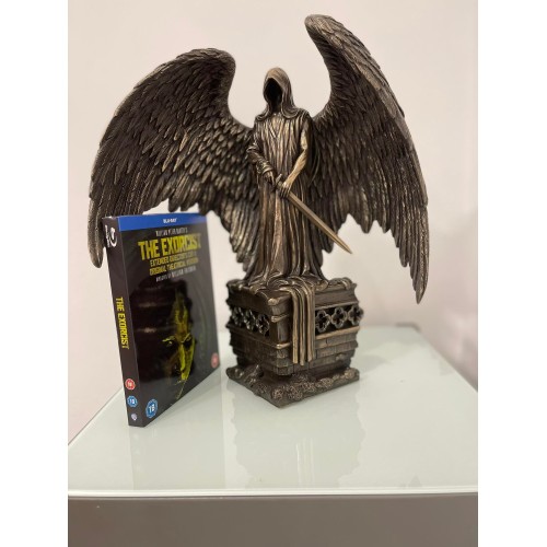 Χάρος με σπαθι σε τραφο (Διακοσμητικό μπρούτζινο άγαλμα 28 x 32.5cm)