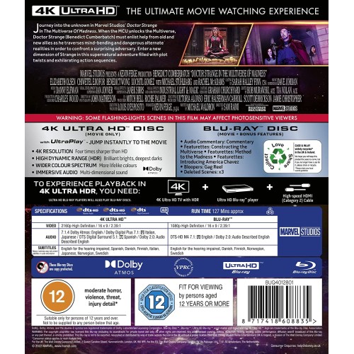 Doctor Strange in the Multiverse of Madness [4K Ultra HD + Blu-ray]