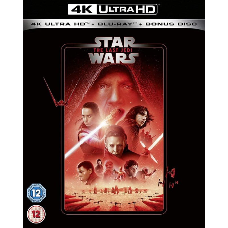 Star Wars: Επεισόδιο 8 - Οι τελευταίοι Τζεντάι [4K Ultra HD + Blu-ray + Bonus Disc]