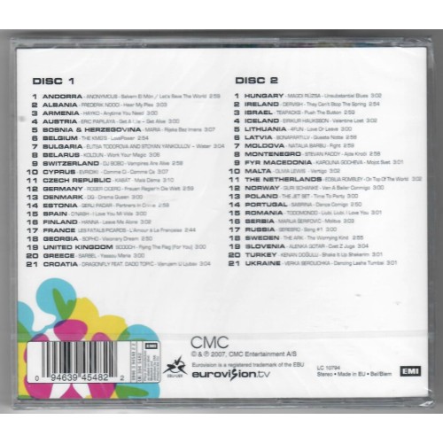 Eurovision Song Contest Helsinki 2007 [2CD] 