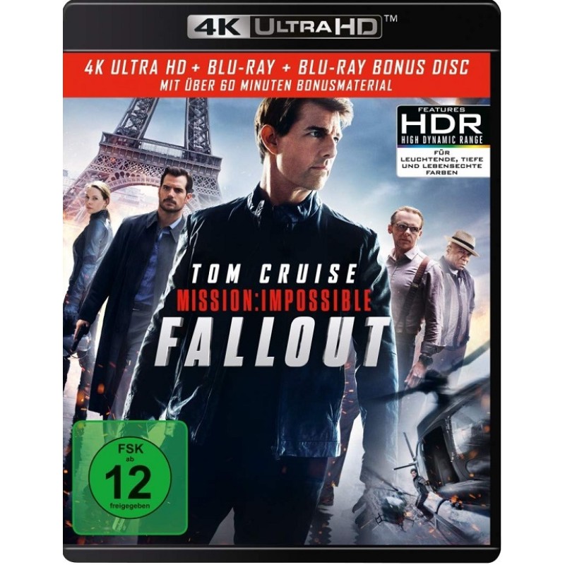 Mission Impossible 6 Fallout [4K Ultra HD + Blu-ray]