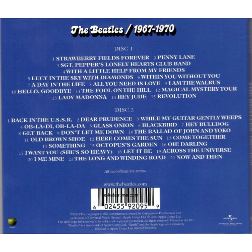 The Beatles - 1967 1970 [2CD]