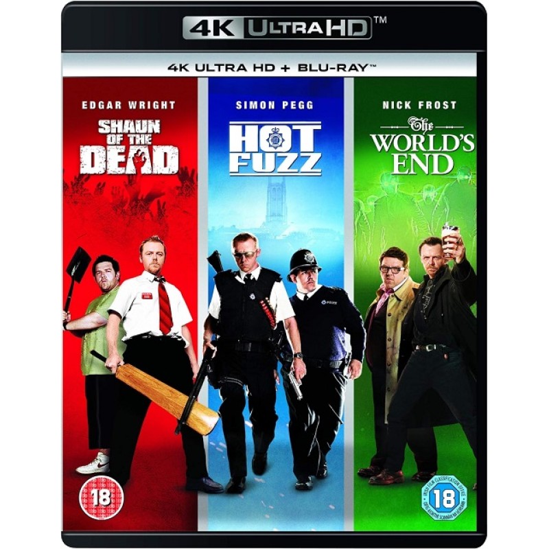 Το ξύσιμο των νεκρών / Καυτοί και άσφαιροι / Το τέλος του κόσμου [4K Ultra HD + Blu-ray]