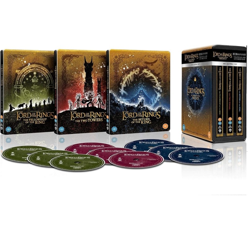 Ο Αρχοντας Των Δαχτυλιδιών - Trilogy Theatrical and Extended Limited Edition Collection [4K Ultra HD] [Steelbook]