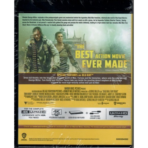 Mad Max 4 Fury Road [4K Ultra HD + Blu-ray]