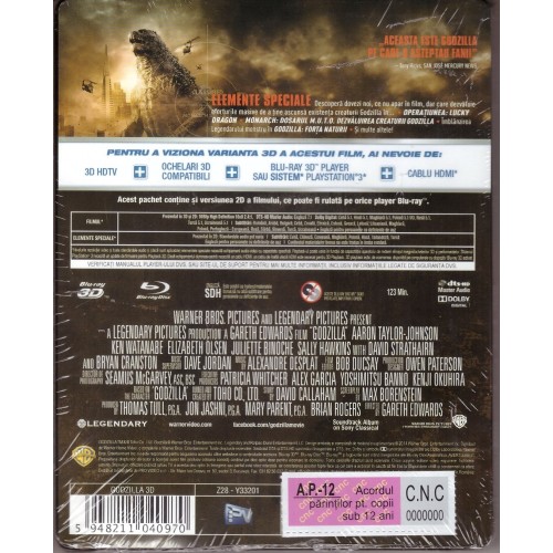 Godzilla [3D + Blu-ray] [Steelbook]