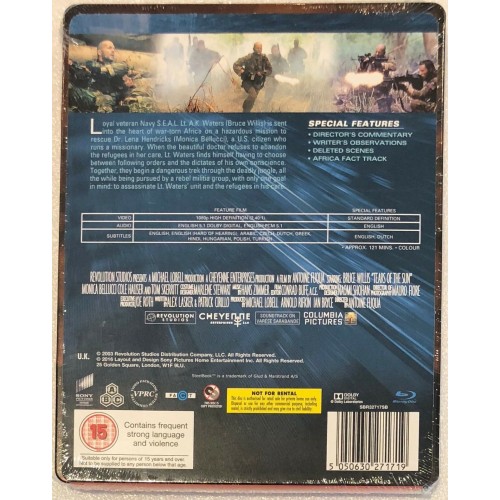 Τα Δακρυα Του Ηλιου (Steelbook Blu-Ray)
