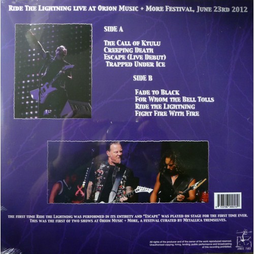 Metallica - Ride The Lightning Live At Orion Music Ltd Analog (Vinyl LP)