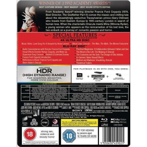 Bram Stoker's Dracula - Steelbook (4K Ultra HD + Blu-ray)