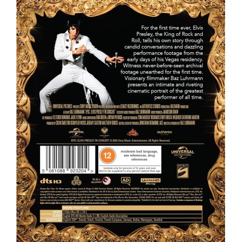 Epic - Elvis Presley In Concert (4K Ultra HD)